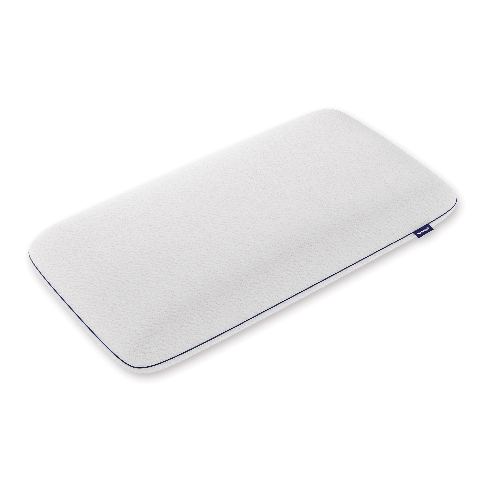 テクノジェル オリジナルコレクション デラックスピロー。ジェルの動きを妨げない、上質なベーシックカバーを付けた状態。