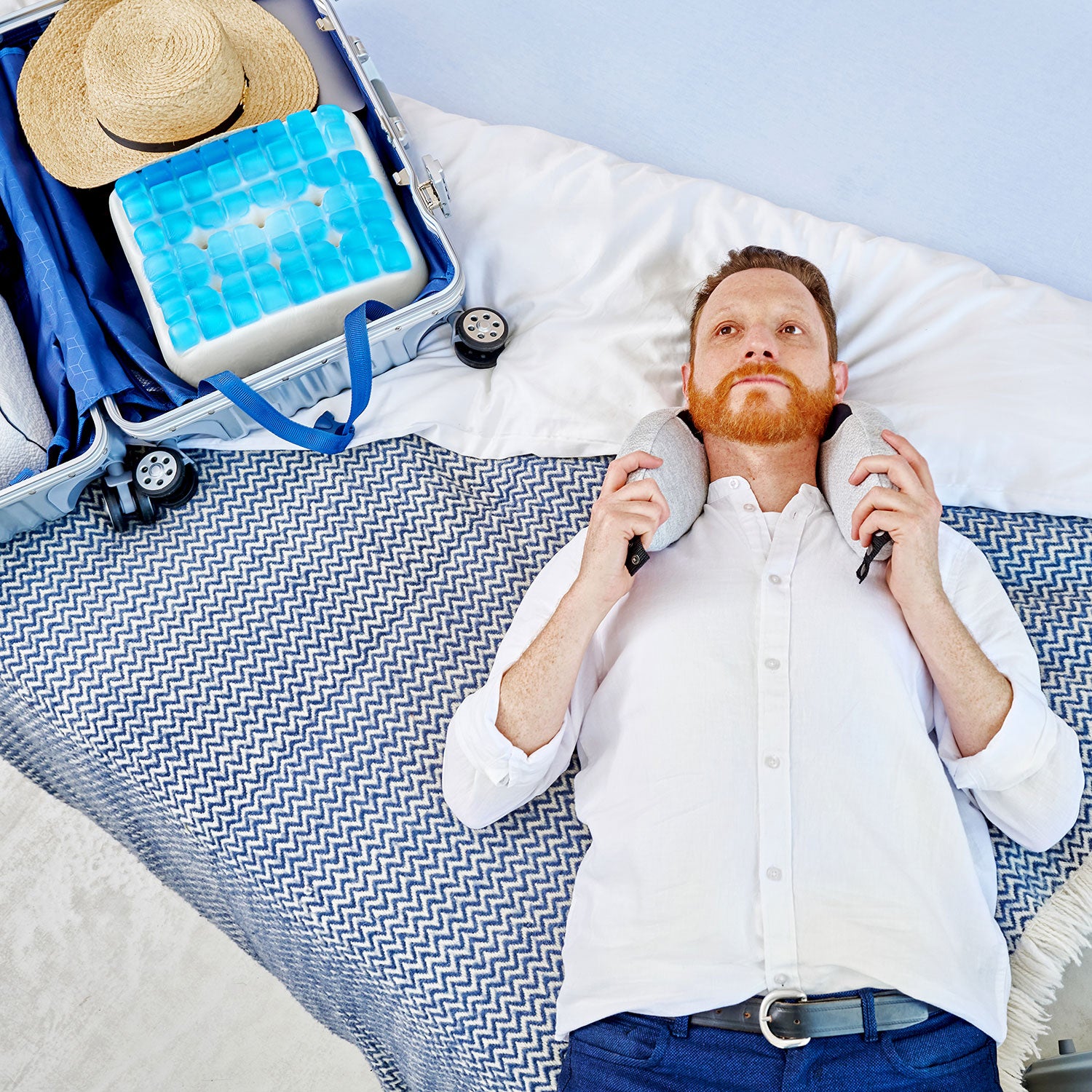 Technogel Living 2 in 1 Travel Pillow テクノジェル 2 in 1 トラベル